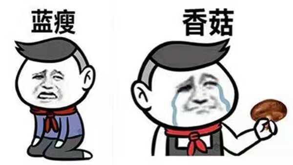 藍(lán)瘦、香菇